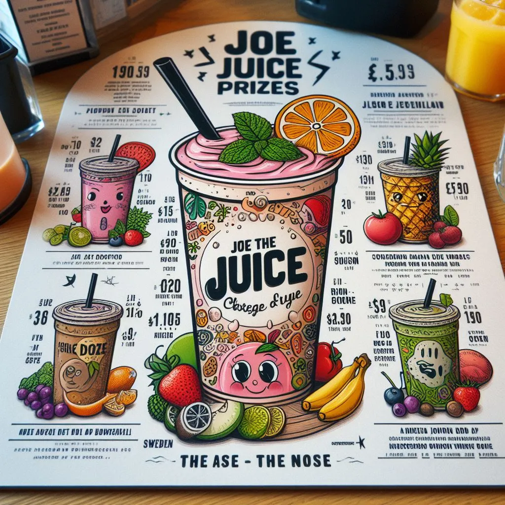 Joe & The Juice Meny Priser Sverige