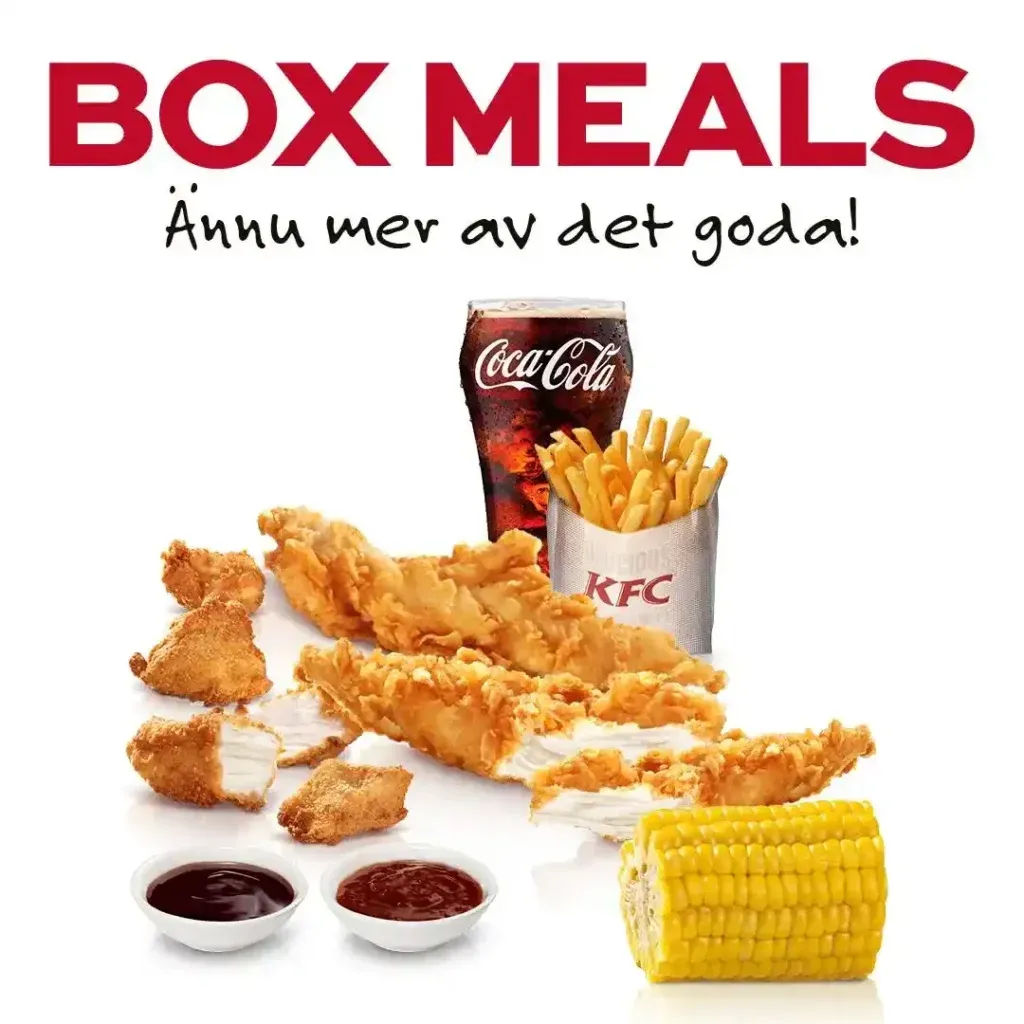 KFC Chicken Meals Meny Med Priser