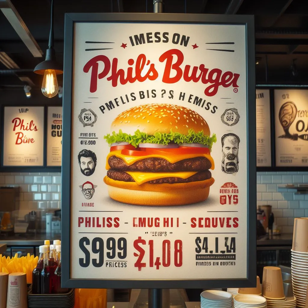 Phil’s Burger Meny Priser