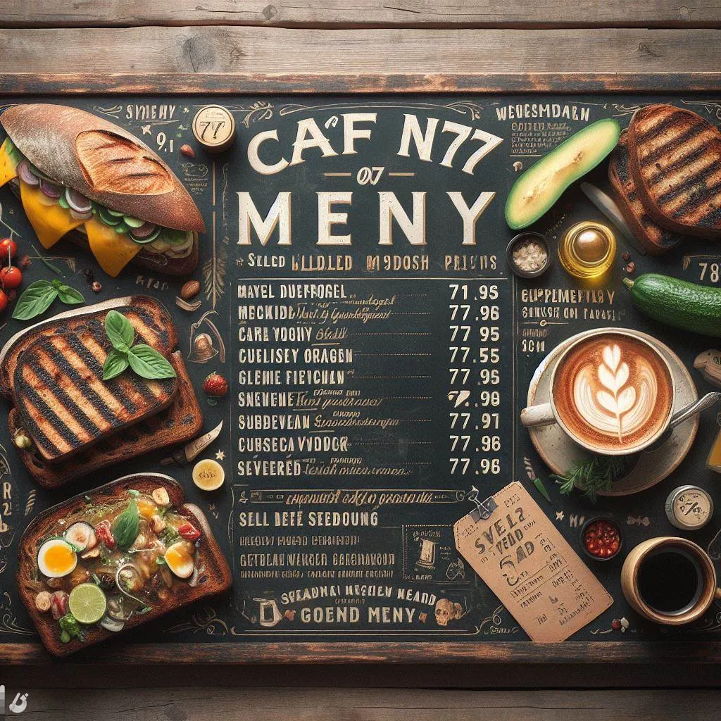 Café No.77 Meny