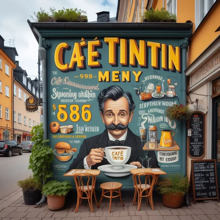 Café TinTin Meny Priser Sweden