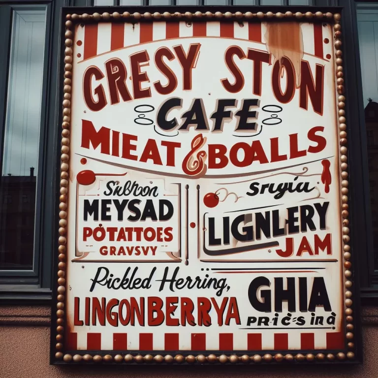 Greasy Spoon Meny Priser Sverige