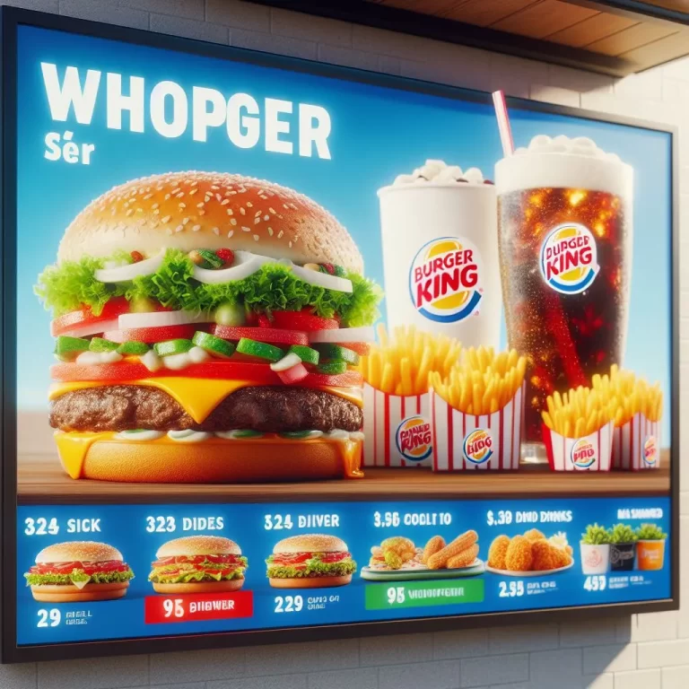 Burger King Whopper meny