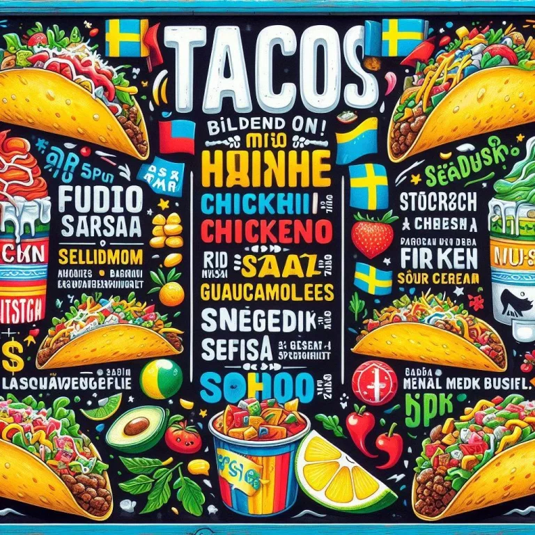 Taco Bar Meny Priser Sverige